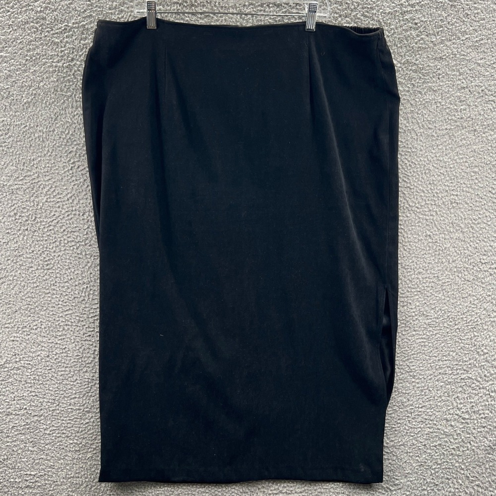 Womens Pencil Skirt 24W Pull On Stretch Career Office Classic Business Modest